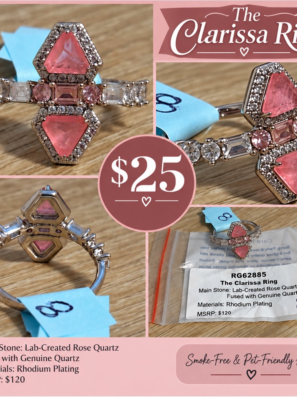 The Clarissa Ring Size 8